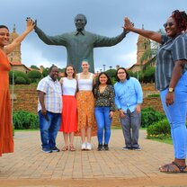 Nelson Mandela high five
