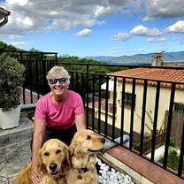 Petra, retiree, with Rumba & Samba Dosrius, Maresme, Barcelona, Catalonia, Spain