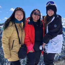 Ava and her friends in Aspen!