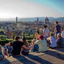 IFA students taking in the view of a Florence sunset