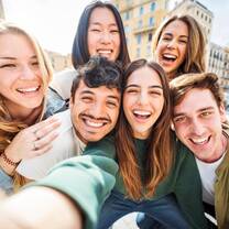 Group photo of IFA students in Milan