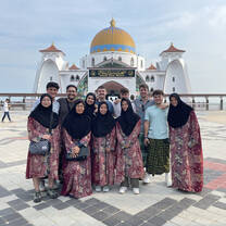 Trying out traditional dress in Malaysia 