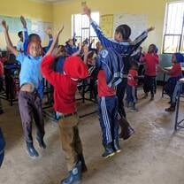 Students dancing 
