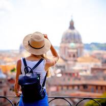 IFA student overlooking Florence