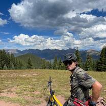 Robert mountain biking!