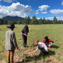 Group of participants enjoying the outdoors 