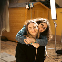 Students photo on set