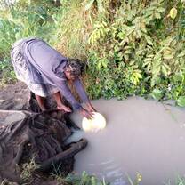 Communities have resorted to drinking water from open water wells