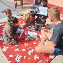 Teaching English at Orphanage