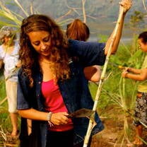 Women at food plantation