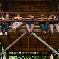 Group at high cabin 