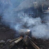 Roasting coffee and cacao 