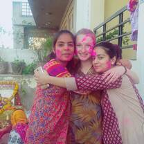 HSE Student Celebrates Holi with Host Family in India
