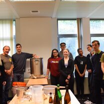 Our visiting students during the Brewing course - Summer semester