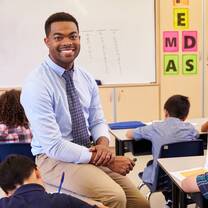 Teacher in classroom