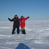 participants in snow