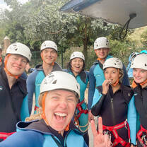 Canyoning group photo selfie