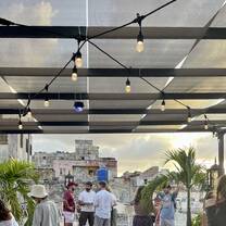 People talking at rooftop