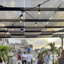 People talking at rooftop