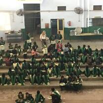 Students at lunch time