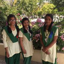 Students with school uniforms