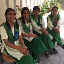 Students smiling