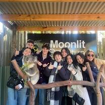 Interns in country during their internship program.