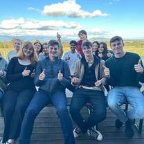 Interns in country during their internship program.