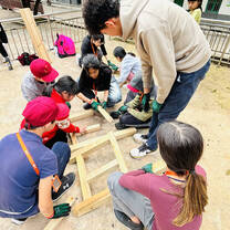 Students are doing activities