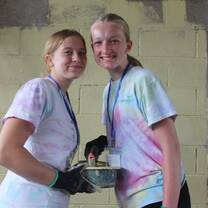 Painting the classroom walls.