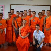 Volunteer with monks in Thailand