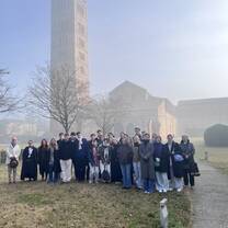 JHV Students landmark group photo