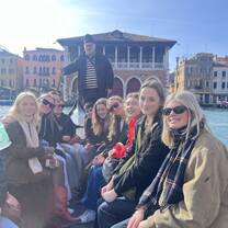 Students on a gondola