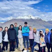 Group photo at top of Mountain