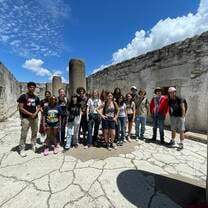 Students at Mitla Archaeological Site