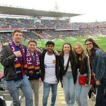 Students at soccer match