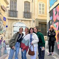 Students posing in Nice