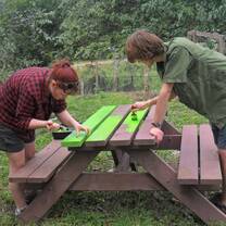 Students engaged in enrichment project in rural Belize