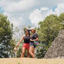 Students explore ancient Maya archeological reserves.