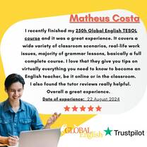 Global English customer review 5 stars