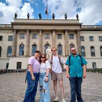 Four students in Berlin, Germany