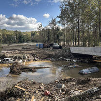 damage from Hurricane Helene in North Carolina