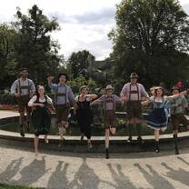 Students wearing traditional Austrian clothing