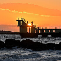 Blackrock Diving Tower in Salthill, Galway