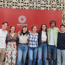 Visiting students at Ashoka