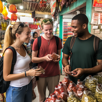 Learning Spanish in Mexico at the market