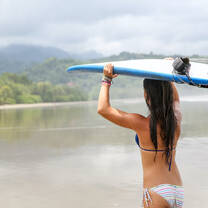 Rustic Pathways surfing in Costa Rica