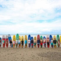 Rustic Pathways surfing in Costa Rica