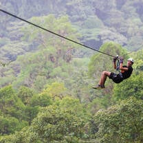 Rustic Pathways zipline in Costa Rica