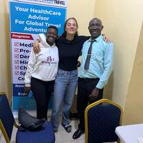 Young Surgeons student with destination local staff